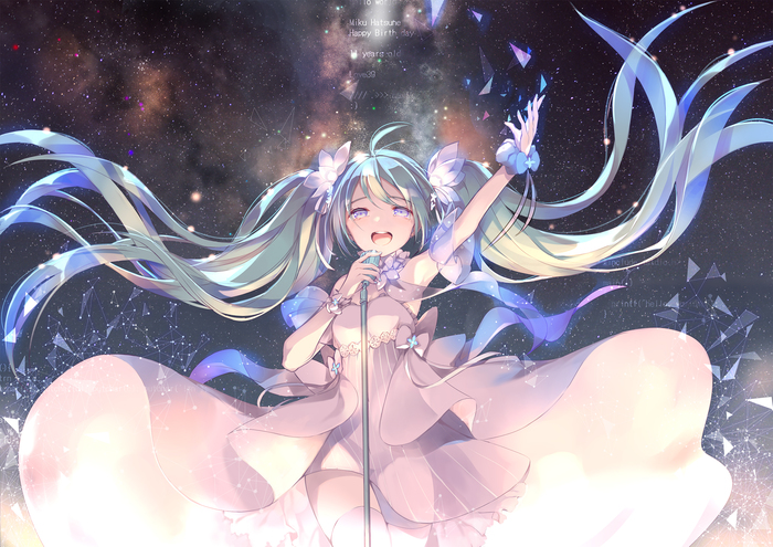 11 years - Anime art, Vocaloid, Hatsune Miku, Gin