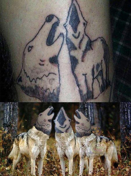 How real! - Partak, Tattoo, Wolf