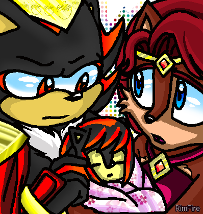 #sally_acorn and #shadow_the_hedgehog and #night_acorn - Моё, Sally, Shadow