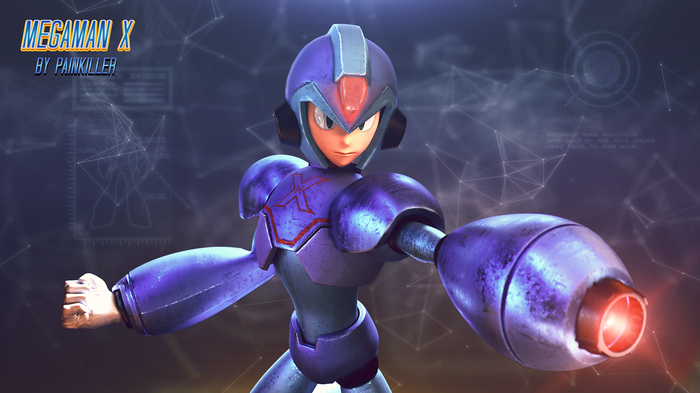 3D  Megaman`  Maya Megaman, Megaman X, 3D , , 