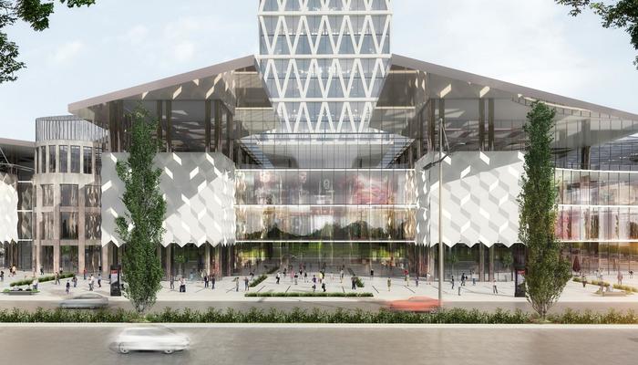 Tashkent DiamondMall Архитектура, Ташкент, Узбекистан, Строительство, Концепт, Длиннопост, Видео