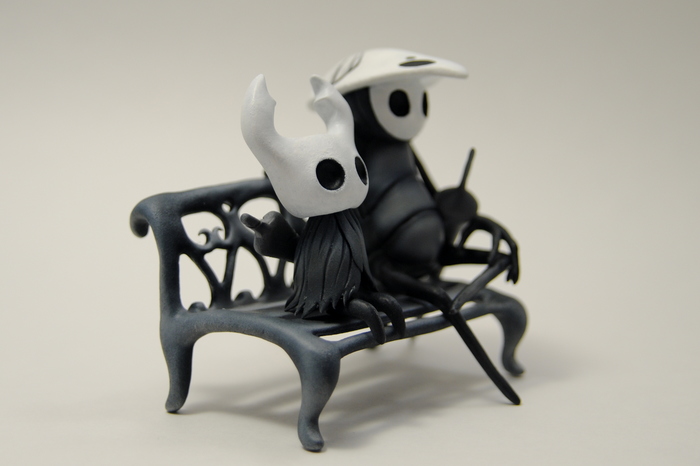 Hollow Knight Composition - My, Hollow knight, Handmade, Sculpture, Games, Figurine, Needlework without process, With your own hands, Longpost, Figurines