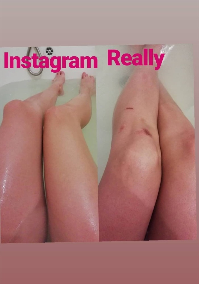 Correct angle - My, Legs, Instagrammers, Expectation and reality, Bath procedures