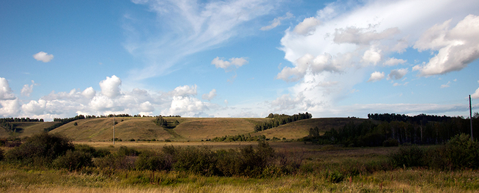 Autumn roads... - My, The photo, Field, Панорама, Road, Autumn