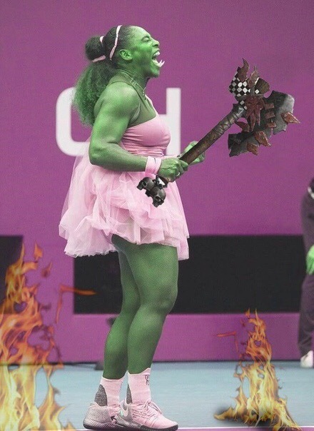 For the horde! - Serena Williams, Tennis, Warcraft, Photoshop, 9GAG