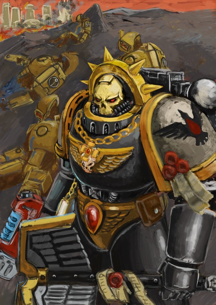 And let no one blame us! - Warhammer 40k, Blood ravens, Space Marine, Tau empire, Wh Art