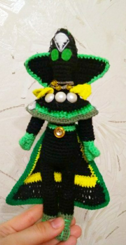 The most powerful mage from Dota2 - Rubik)) - My, Dota 2, Amigurumi, Handmade, Fantasy, Author's toy, Inspiration, Longpost, 