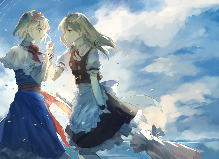 Artic by meng ziya - Anime art, Anime, Alice margatroid, Kirisame marisa, Meng Ziya, Touhou