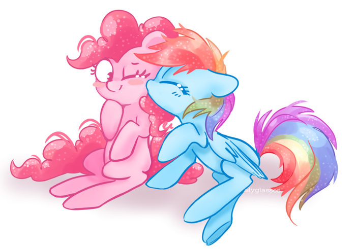 Rainbow Pinkie My Little Pony, Rainbow Dash, Pinkie Pie, Ponyart, , MLP Lesbian