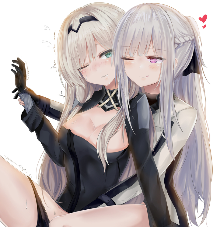 AN94 & AK-12 - NSFW, Аниме, Anime Art, Girls Frontline, Ан-94, Ak-12