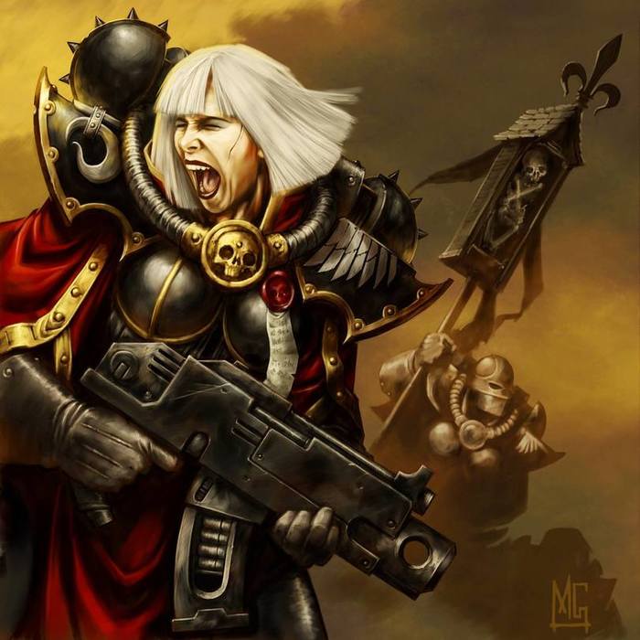   Warhammer 40k, Wh Art, Adepta Sororitas