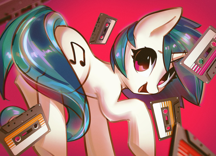 Memory Tapes - My Little Pony, PonyArt, Vinyl Scratch, Mirroredsea