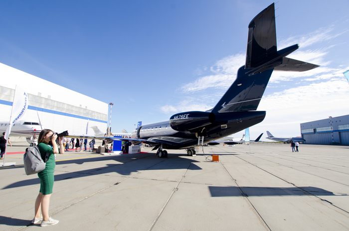 Russian business aviation exhibition - Embraer EMB-550 Legacy 500 - My, Aviation, Airplane, Business, Exhibition, Embraer, Longpost