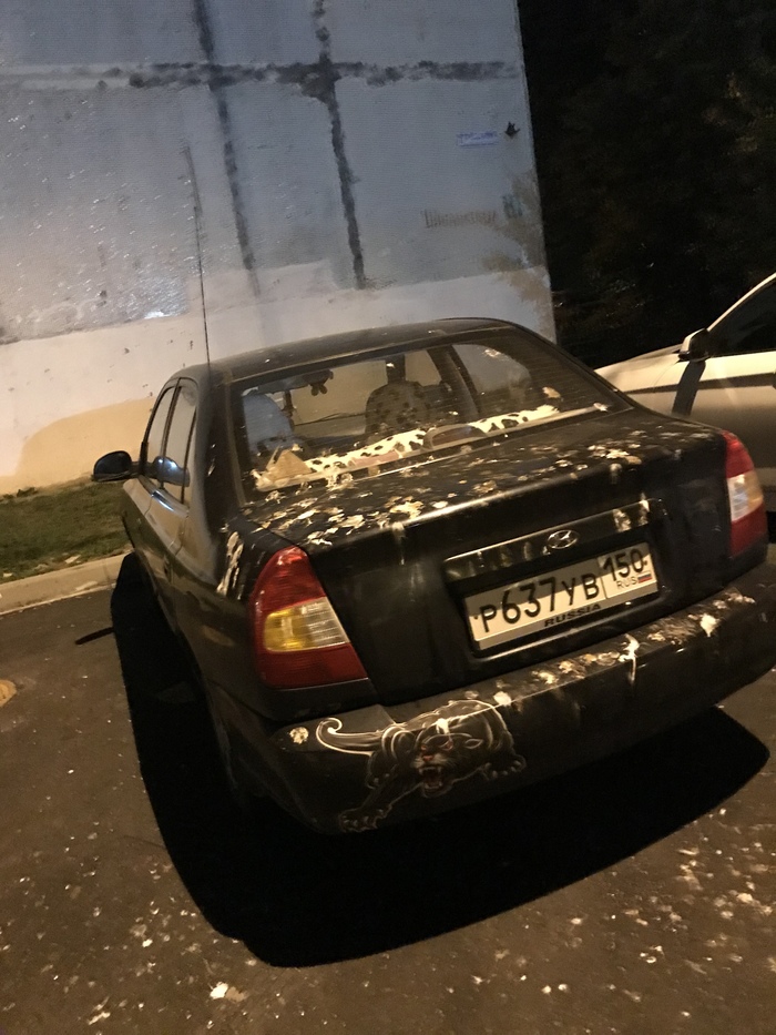 Не думаю что ставить машину под фонарём была его лучшая идея