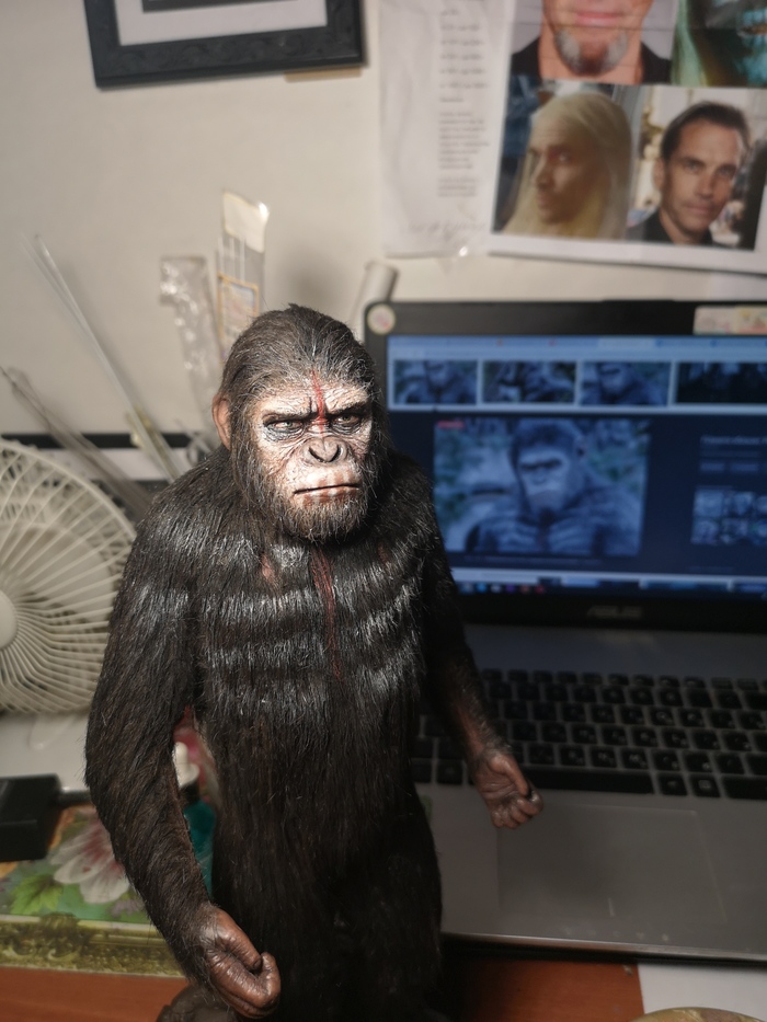 Planet of Apes - My, The planet of the Apes, , Polymer clay, Sculpture, Longpost