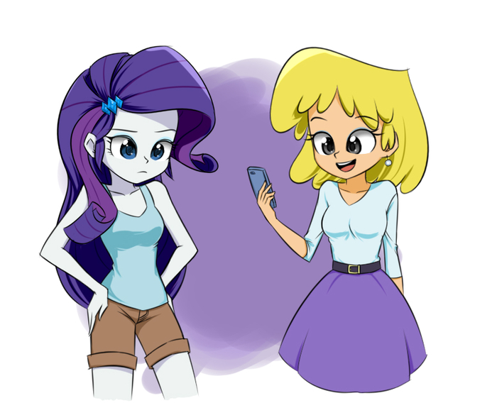 Rarity and Lori - My little pony, Equestria girls, Rarity, Crossover, , The loud House, Twilite-Sparkleplz