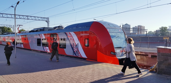 Launch of the second suburban train Lastochka of the Comfort class - My, Russian Railways, Tver, Martin, A train, Train, Railway, Longpost