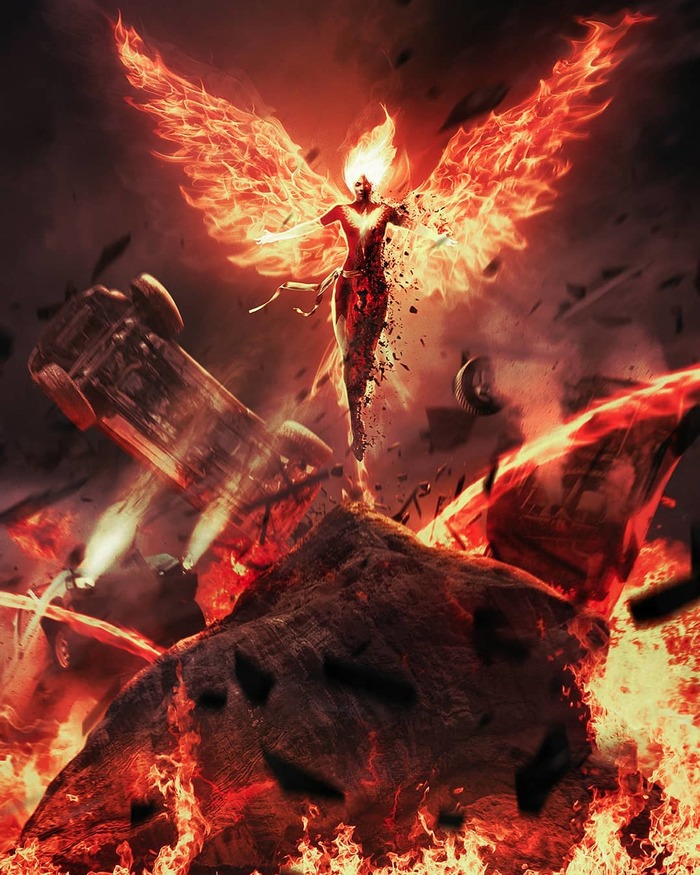 Phoenix - Marvel, Comics, X-Men, Movies, X-Men: Dark Phoenix, Art, Sophie Turner