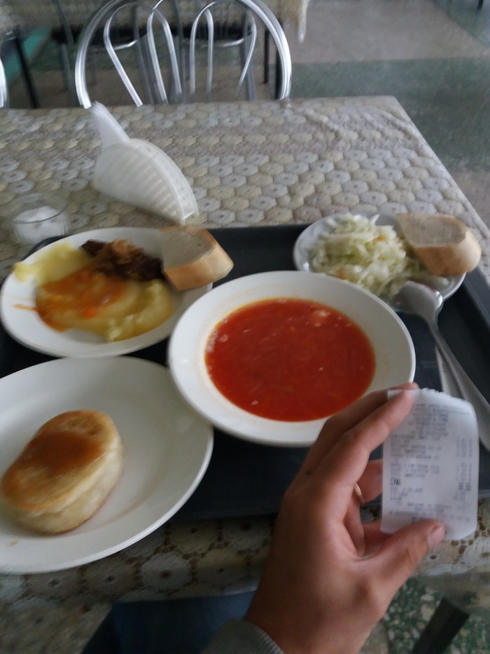 Lunch for 66 cents 2018... - My, Canteen, Dinner, Cheap