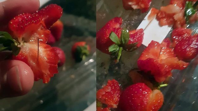 Shops across Australia began to find needles in strawberries - Terrorism, The crime, Longpost