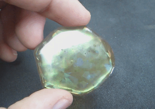 Artificial almost opal, experiment - My, Epoxy resin, , GIF, Longpost