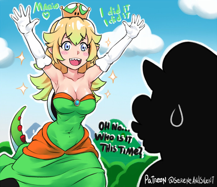 With Yoshi, everything is also not as simple as it seems, the crown walks through the Mario universe just in a very different way. - Eggs, NSFW, Mario, Yoshi, Super crown