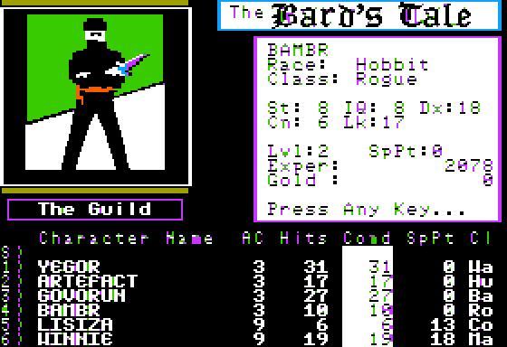 Tales of the Unknown: Volume I - The Bard's Tale. Part 1. - 1985, Computer games, Retro Games, Passing, The Bards Tale, Interplay, Apple II, Video, Longpost