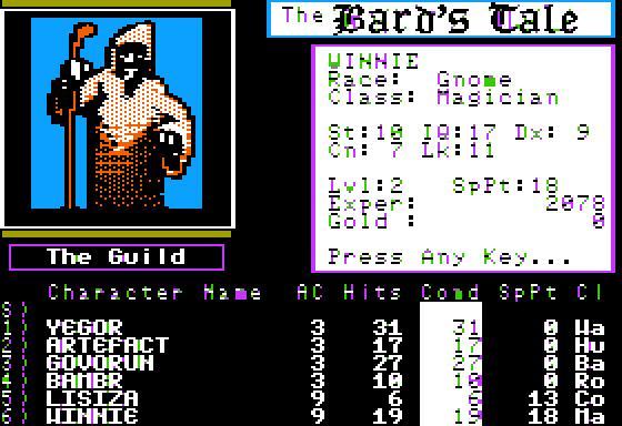 Tales of the Unknown: Volume I - The Bard's Tale. Part 1. - 1985, Computer games, Retro Games, Passing, The Bards Tale, Interplay, Apple II, Video, Longpost