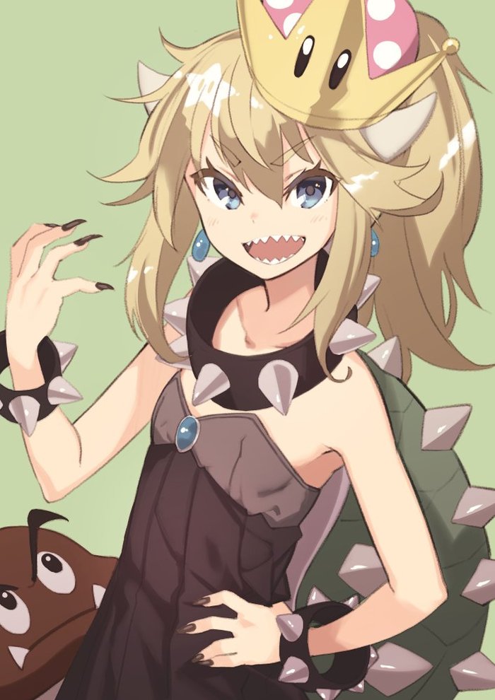 A selection of Bowsette art, in a variety of variations and styles - Anime art, Bowsette, Longpost, A selection, Art, Super crown
