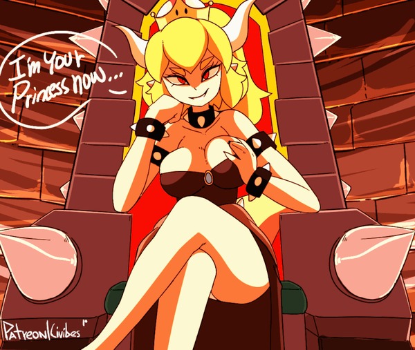 What she said... Civibes, , Bowser, Bowsette, , , Gif 