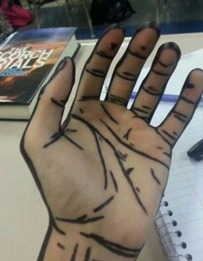 When I played Borderlands... - Borderlands, Hand, Marker, Games