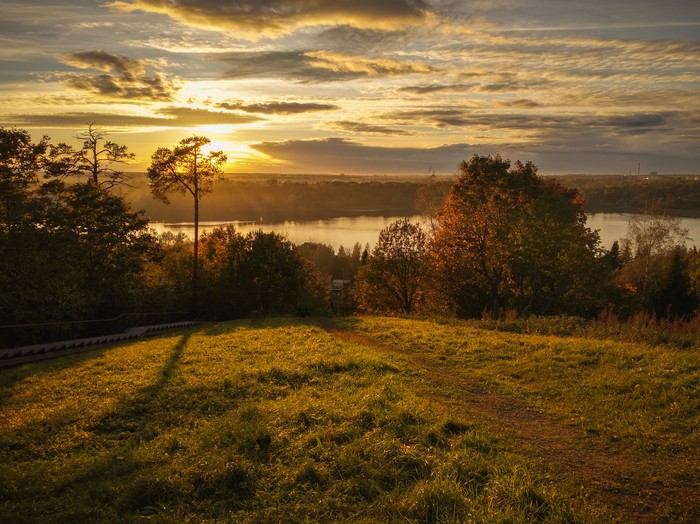 Sunset on Voronya Mountain - Landscape, Leningrad region, Mobile photography, The mountains, Sunset, The photo, My