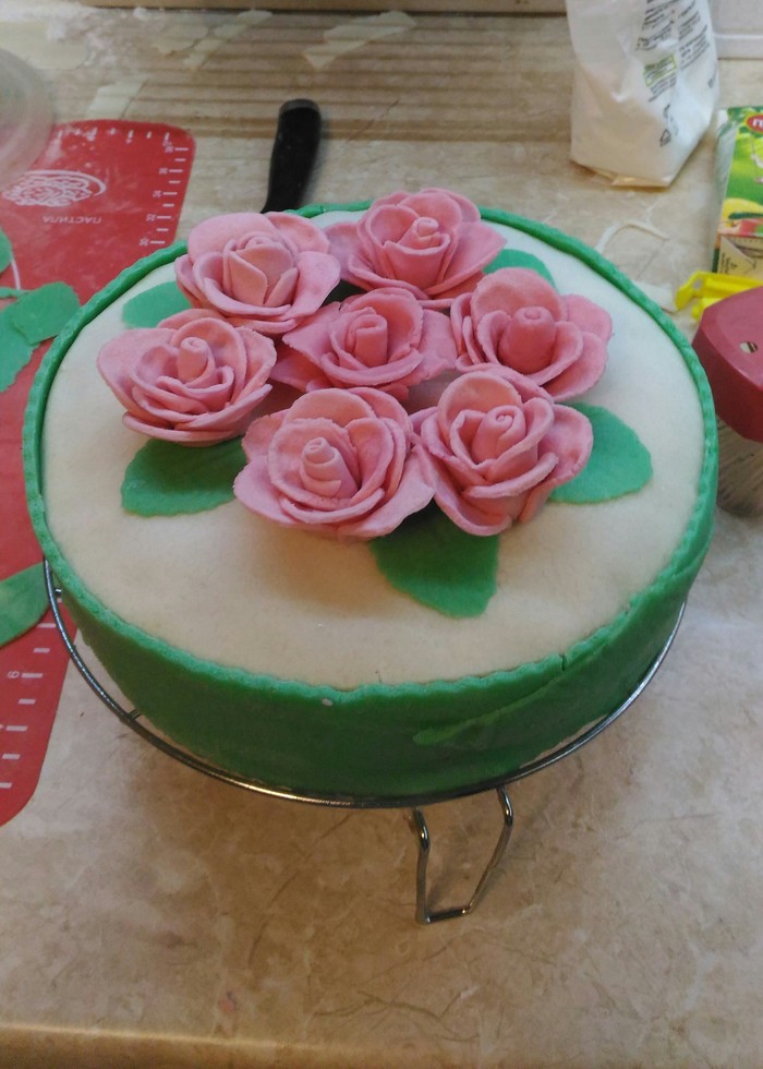 Mom is 65 years old. - Anniversary, Mum, Cake, Longpost