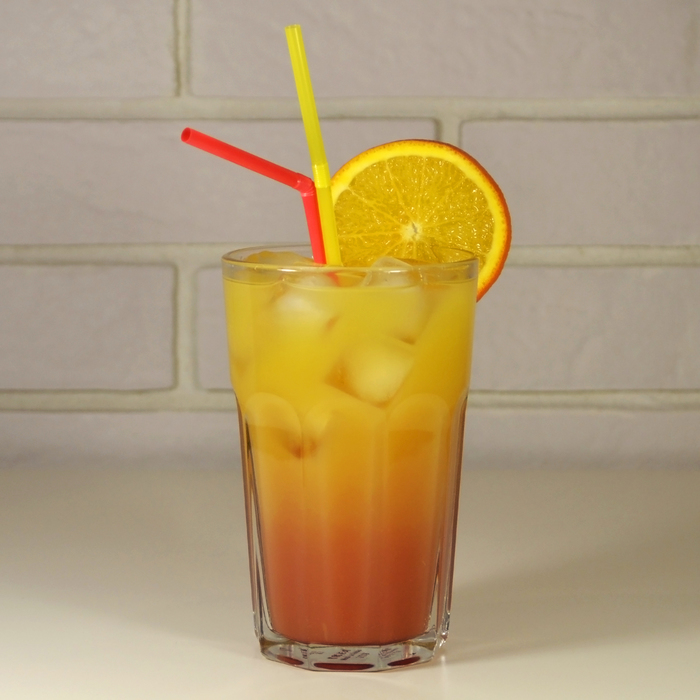 Cocktail-long Tequila Sunrise - My, Alcohol, Cocktail, , Bar, Recipe, Longpost, Tequila, Tequila Sunrise