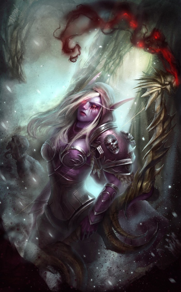 Sylvanas Windrunnder by vladyslav kutuzov - Sylvanas Windrunner, World of warcraft, Wow, Game art, Art, Blizzard