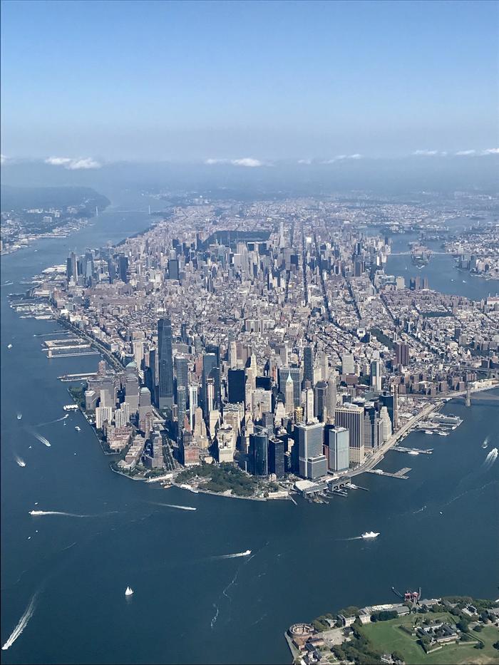 Manhattan from an airplane window - Manhattan, beauty