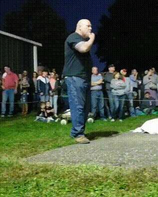 Surprised - Strongman, A rock, Unexpected turn, GIF