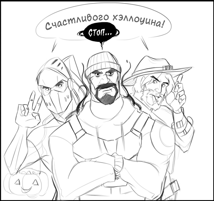  ! , Stormcallart, Overwatch, Reaper, McCree, Genji, 