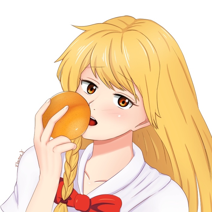 Sasha's Peaches - EON, Sasha Givental, , Flamex, Visual novel, Anime art