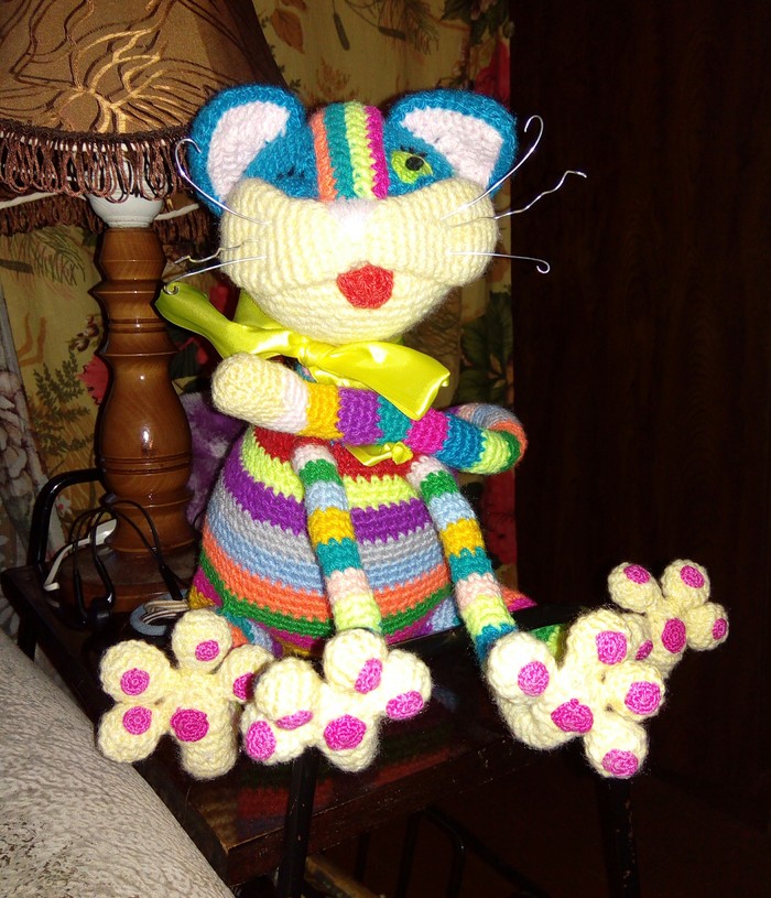 Charming Pusya - With your own hands, Needlework, Handmade, cat, Catomafia, Longpost