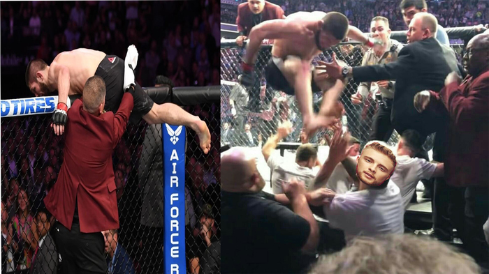 This is why khabib climbed over the net - Khabib, Creed, Fights without rules, MMA, Khabib Nurmagomedov, Conor McGregor