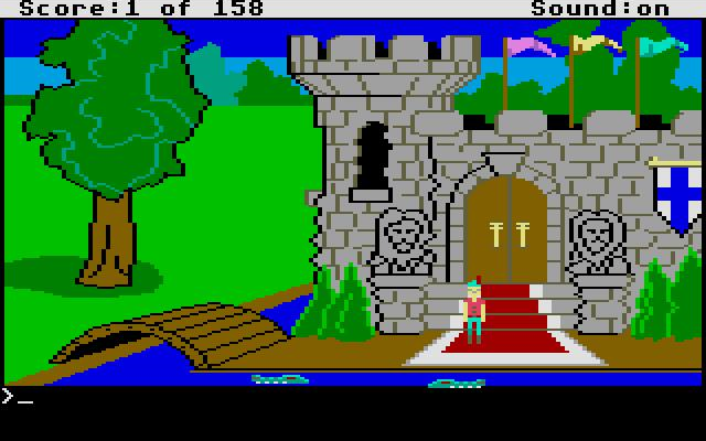 King's Quest - 1985, Квест, Прохождение, Sierra, Компьютерные игры, Ретро-Игры, Видео, Длиннопост