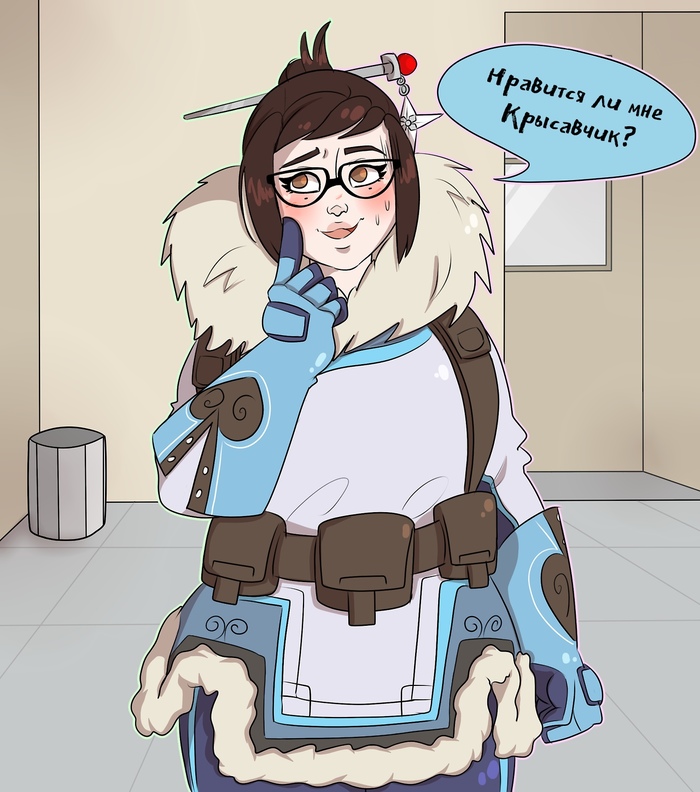 ? , Alythealligatorart, Overwatch, Mei, Junkrat, 