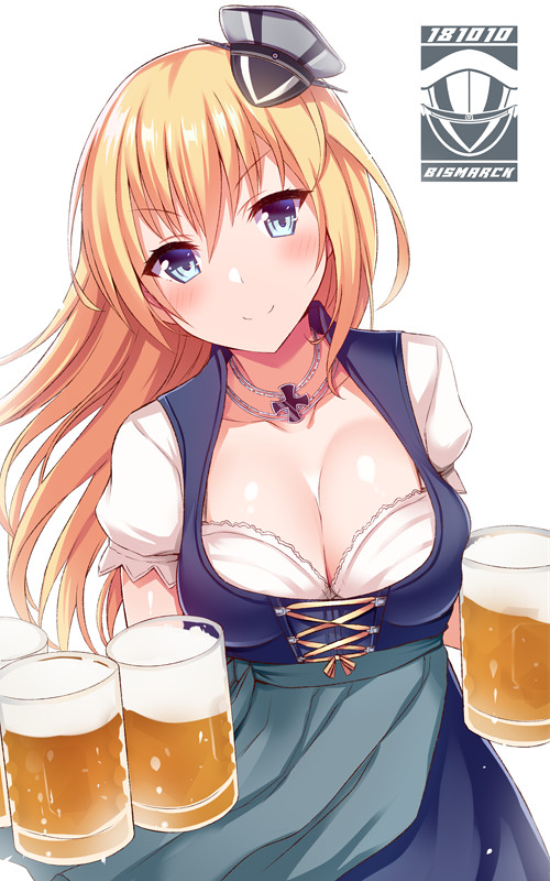 Anime Art - Аниме, Anime Art, Kantai Collection, Bismarck