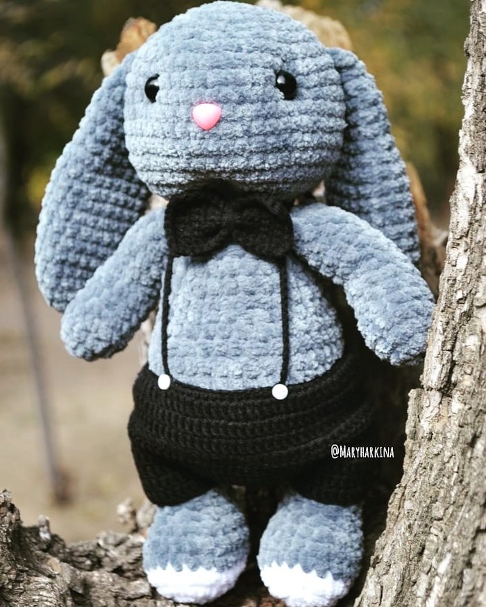 Bunny-groom - My, Knitting, Wedding, Hare, Longpost