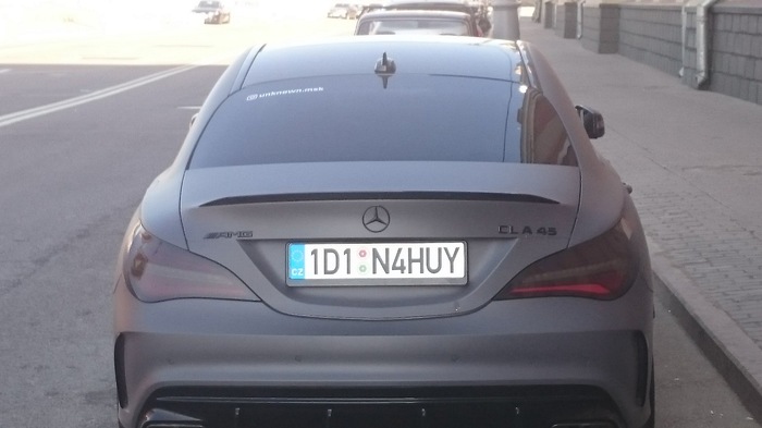 Our fantasies do not hold. Somewhere in the Czech Republic. - Car plate numbers, Czech, Fantasy, Russians, Mercedes