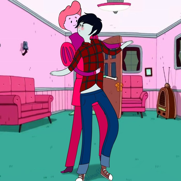 Потанцуем ? - Моё, Marshall Lee, Арт, Adventure Time, Вампиры