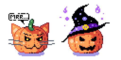 Halloween is coming - Моё, Pixel Art, Aseprite, Хэллоуин, Тыква