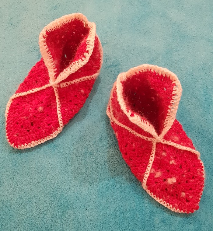 Pure wool slippers - My, Longpost, Needlework without process, Knitting, With your own hands