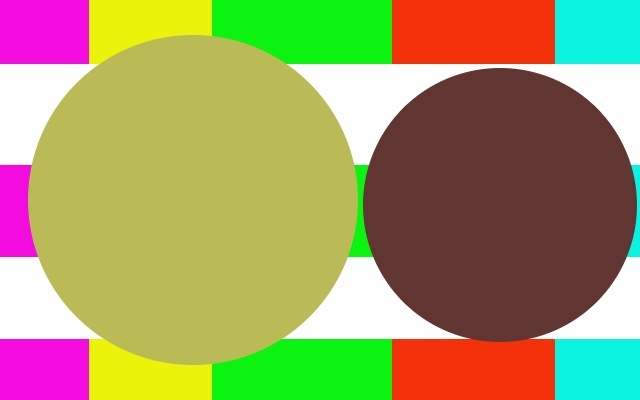 These two circles appear to be different in color and size. And they are different - Reddit, 